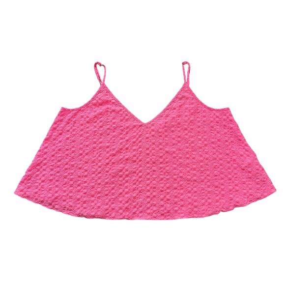 Lilly Pulitzer bright pink textured tank top size L - Picture 13 of 13